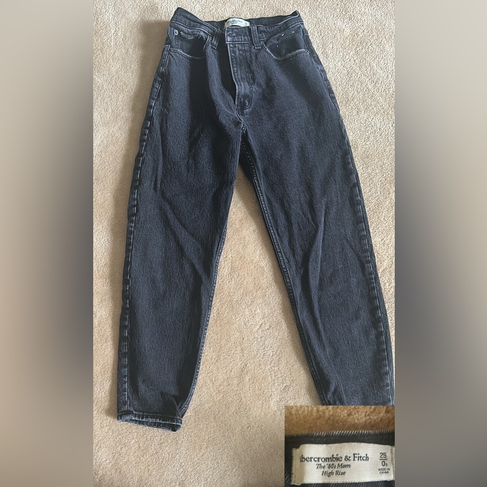 Abercrombie & Fitch Dark Blue High Rise Jeans